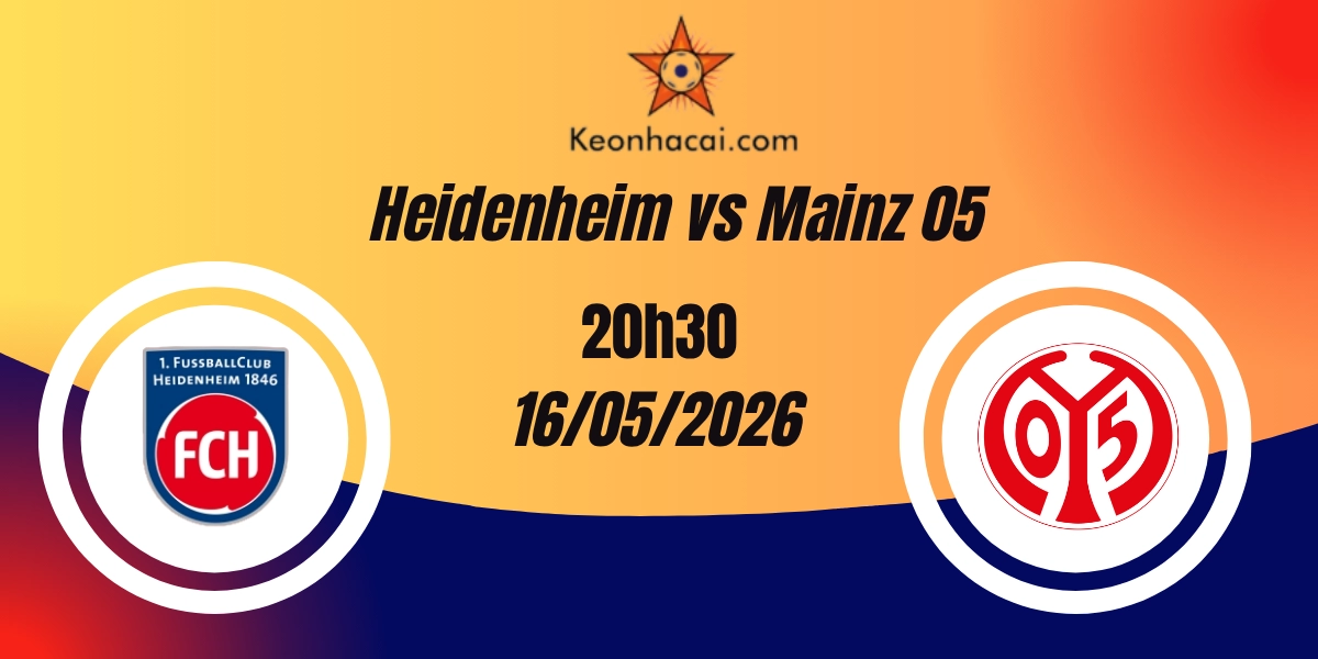 Nhận Định Heidenheim vs Mainz 05 VĐQG Đức 16/05/2026